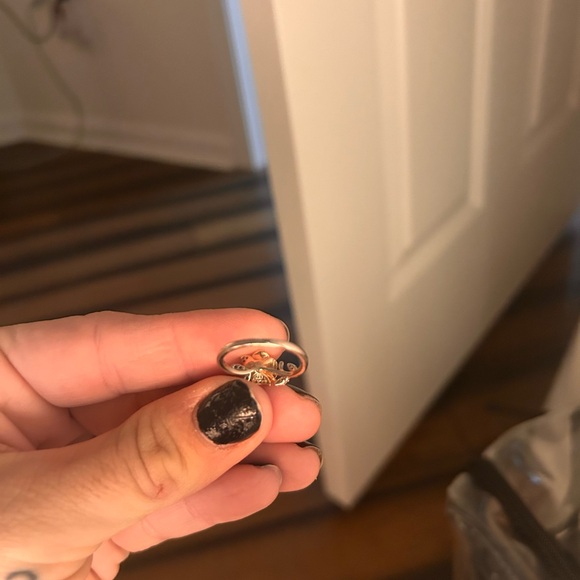 Cubic Zirconia Rose Beauty & The Beast Ring in Sterling Silver & 18k Rose plated - Picture 7 of 8